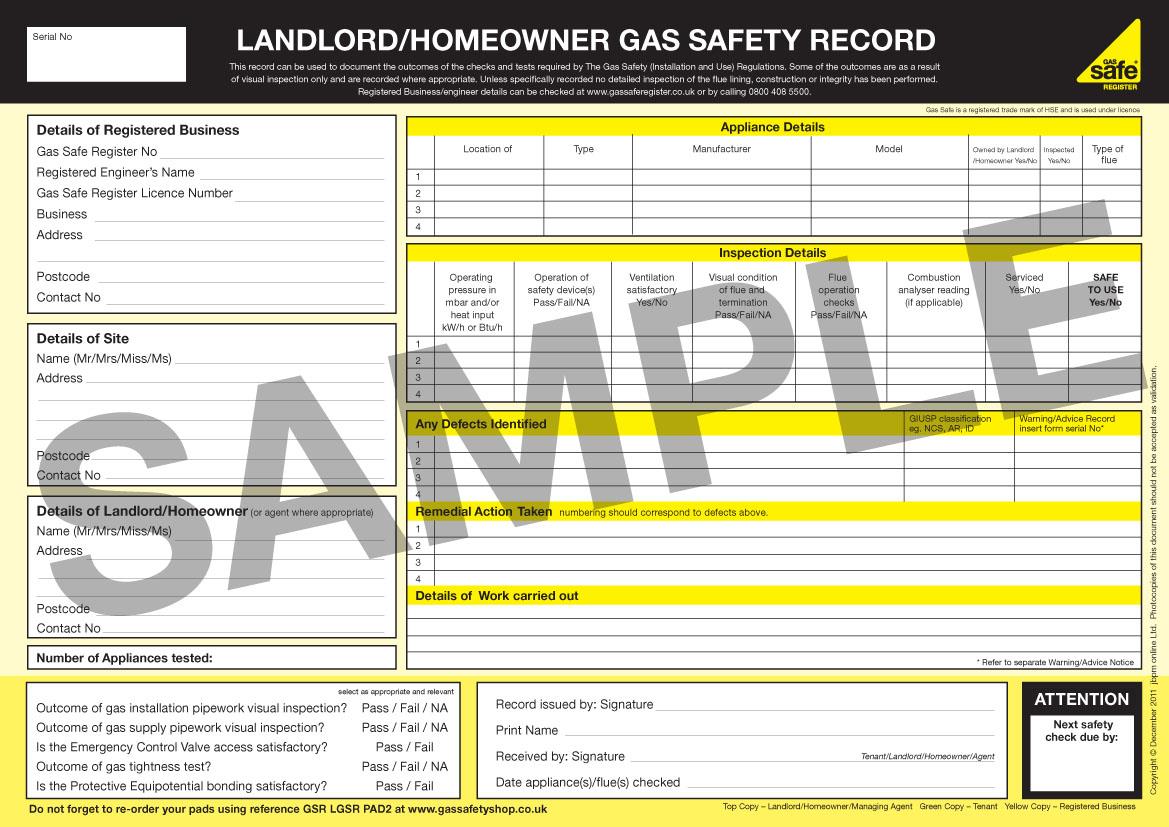 Gas Safety Certificate Burnham